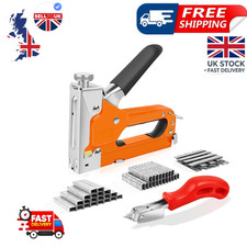 3 in 1 Heavy Duty Staple Gun with 3000 Staples Upholstery Tacker for Wood UK 0.0026 per staple
