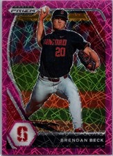 2021 Panini Prizm Draft Picks - Brendan Beck #PDP55 Pink Velocity Prizm (RC)