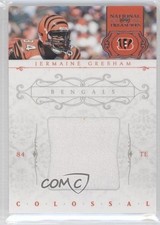 2011 Playoff National Treasures Colossal Materials 23/85 Jermaine Gresham 1b8