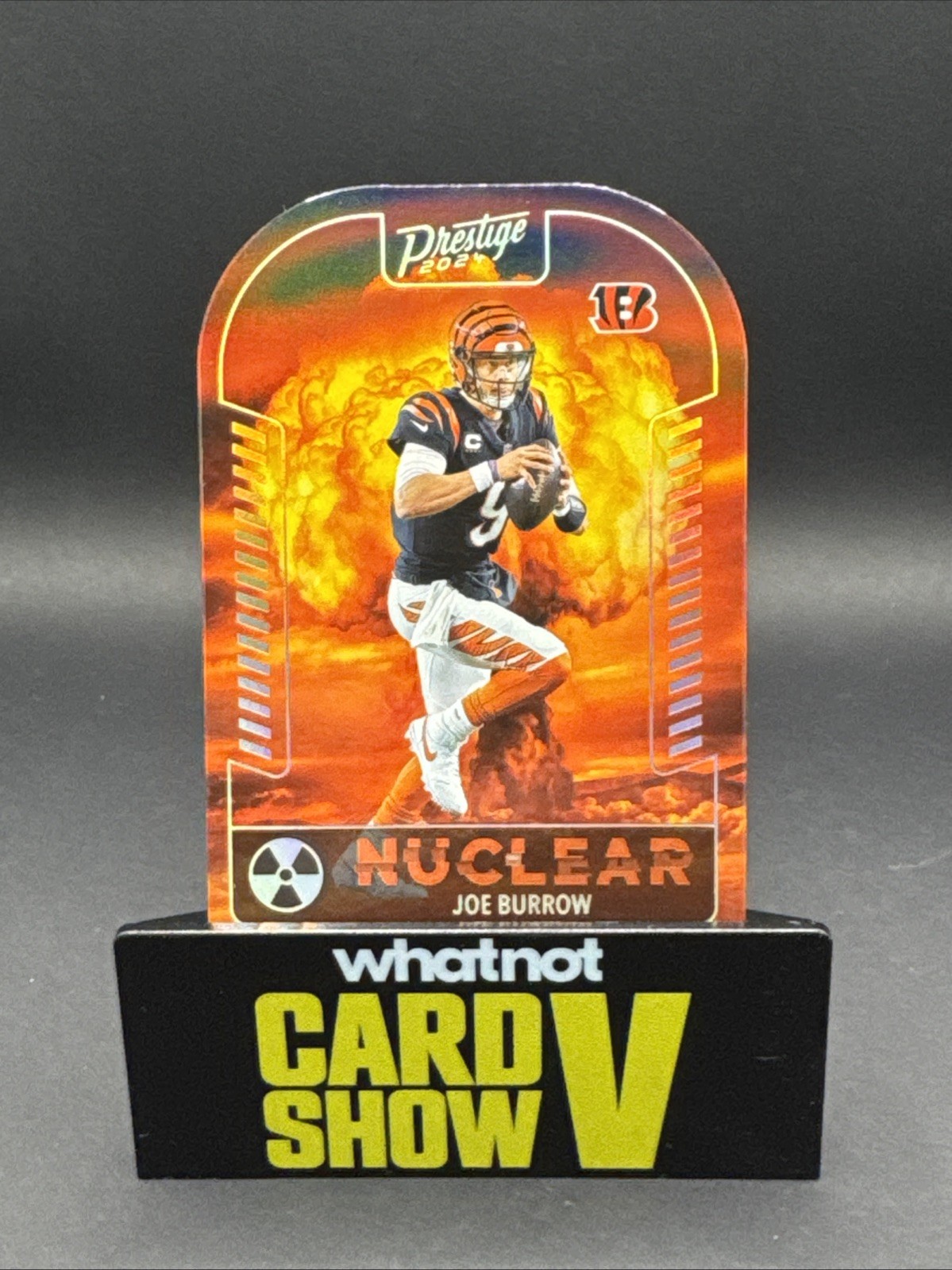 2024 Prestige Joe Burrow Nuclear Die Cut SSP Case Hit