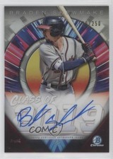 2019 Bowman Draft Chrome Class of 130/250 Braden Shewmake #C19A-BSH Auto 12fp