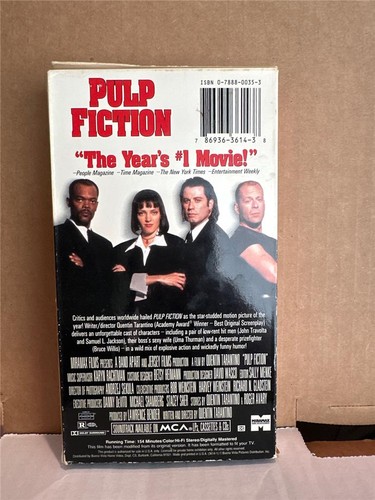 Pulp Fiction (VHS, 1997, Special Collectors Edition) Travolta, Jackson, Thurman - Picture 2 of 2
