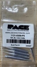 Pace 1121-0359-P5 Soldering Tip, Single Point, 1/32", Chisel, 0.8mm Dia, PS-90