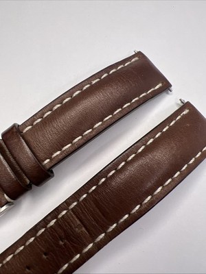 Authentic 20mm Breitling Brown Leather Watch Strap Band 431X w