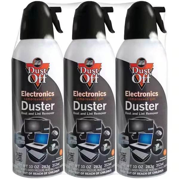 3 PACK COMPRESSED AIR DUSTER 10oz &ndash; Falcon Dust-Off Spray 