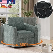 360° Swivel Glider Rocker Non Slip Recliner Chair Home Theater Seating Office US
