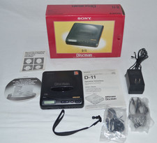 Sony Black Discman CD Player D-11 with Mega Bass Original Headphones 1990