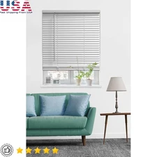 Cordless Room Darkening Blinds 1 Inch Vinyl Light Blocking Anti Microbial Safe