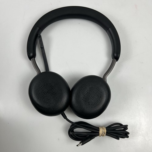 Jabra HSC130 Evolve2 40 Stereo Corded Headset Black USB-C Tested Works - Zdjęcie 2 z 7