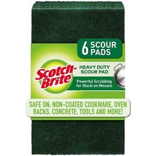 Scotch-Brite Heavy Duty Poly fiber Scouring pad 6 -Pack
