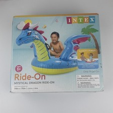 Intex Ride On Mystical Dragon Inflatable Water Play Toy 79 x 75 Inch New In Box