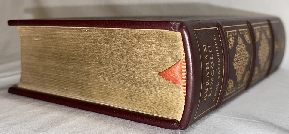 Vintage Franklin Library Abraham Lincoln 1978 Leather Limited Edition Sabdburg Foto 4 de 4