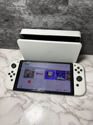 Nintendo Switch OLED Model Handheld Console - 64GB - White - Good Used