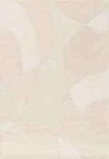 Tappeto grande astratto moderno e lavabile bianco sporco, zona tappeto