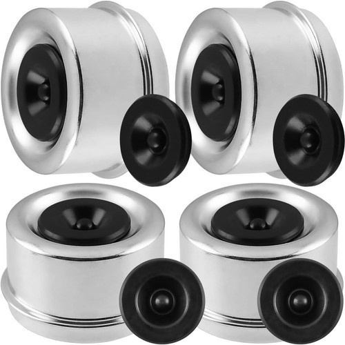 Trailer Bearing Dust Cap 2.44 in Axle with 8 Rubber Plugs...