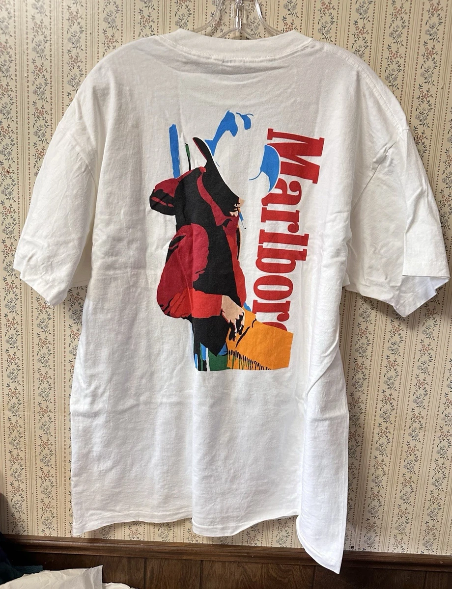 Lot De Bobs Marlboro Vintage Années 80 - Rouge Avec Logo, Coton, Taille Réglable
