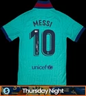 LIONEL MESSI SIGNED AUTO BARCELONA FC SOCCER JERSEY BECKETT BAS STICKER
