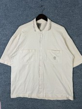 Vintage Jnco Jeans 1/4 Button Up Short Sleeve Shirt 2XL 90s Y2K Dragon Skater