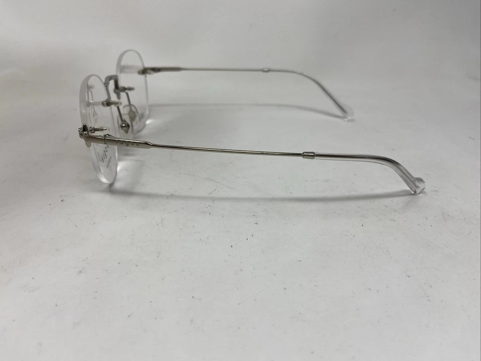 GAFAS DE MODA VO 4218 323 49-19-145 PLATEADAS REDONDAS GAFAS SIN MONTURA LS65 Foto 2 de 4