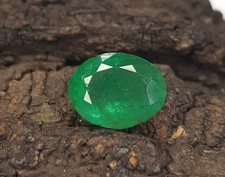 1.51 carat Natural Emerald Zambian oval Cut Untreated loose Gemstone