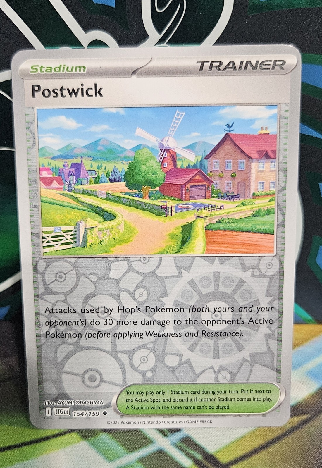 Pokemon Postwick 154/159 Reverse Holo Journey Together NM