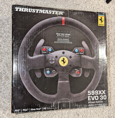 Thrustmaster 599XX EVO 30 Wheel Add-On Alcantara Edition New