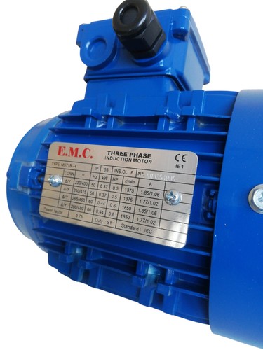 Busck - MS71B-4 Moteur Électrique Triphasé 0,37 Kw 0,50hp 1375 R / Min 230/400V - Photo 3 sur 3