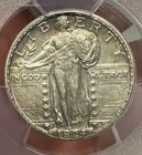 1924-S Standing Liberty Quarter PCGS AU Details Full Head RARE In FH