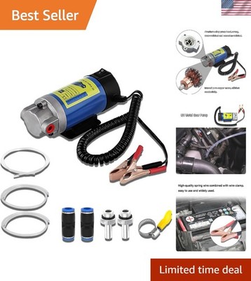 12V 100W Low Noise Oil Extractor Pump   Portable Diesel Transfer Solution