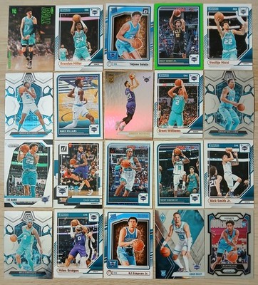 Konvolut 20x CHARLOTTE HORNETS (Panini NBA Lamelo Miller Salaün Oubre ROOKIES...
