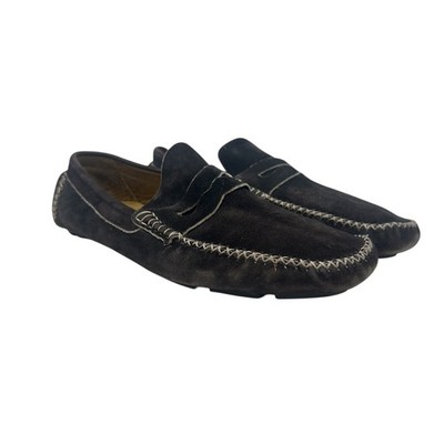 Billy Reid Blue Suede Slip-On Loafers Billy Reid Casual Shoes Men main image 4