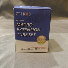 ZEIKOS AF DIGITAL Macro Extension Tube Set (12mm 20mm 36mm) for Nikon ...