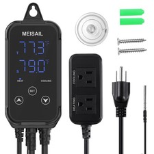 New Temperature Controller Digital Heating Plug in Thermostat for Reptiles Home