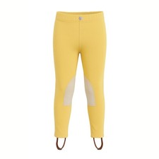 Equetech Junior Sovereign Showing Jodhpurs - 3-14 years Canary / Beige