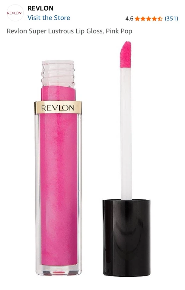 Brillo de labios Revlon Super Lustrous, Pink Pop # 235 Foto 3 de 3