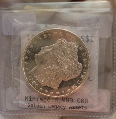 1880 S Morgan Dollar - Gem BU MS++ Strong DMPL DPL Cameo Frosty Fields PQ++ #484