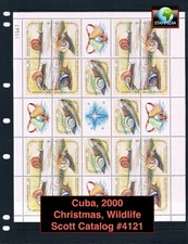 $28.00 Scott Value - 2000 CARIBBEAN Christmas sheet s/s Wildlife CV MNH NH UMM