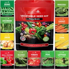 11 Heirloom Seeds for Planting Vegetables and Fruits, 4800 Survival Seed Vault a