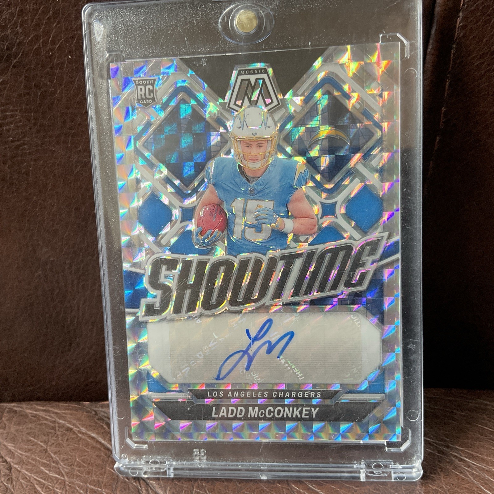 2024 Panini Showtime Mosaic Ladd McConkey Auto Rookie