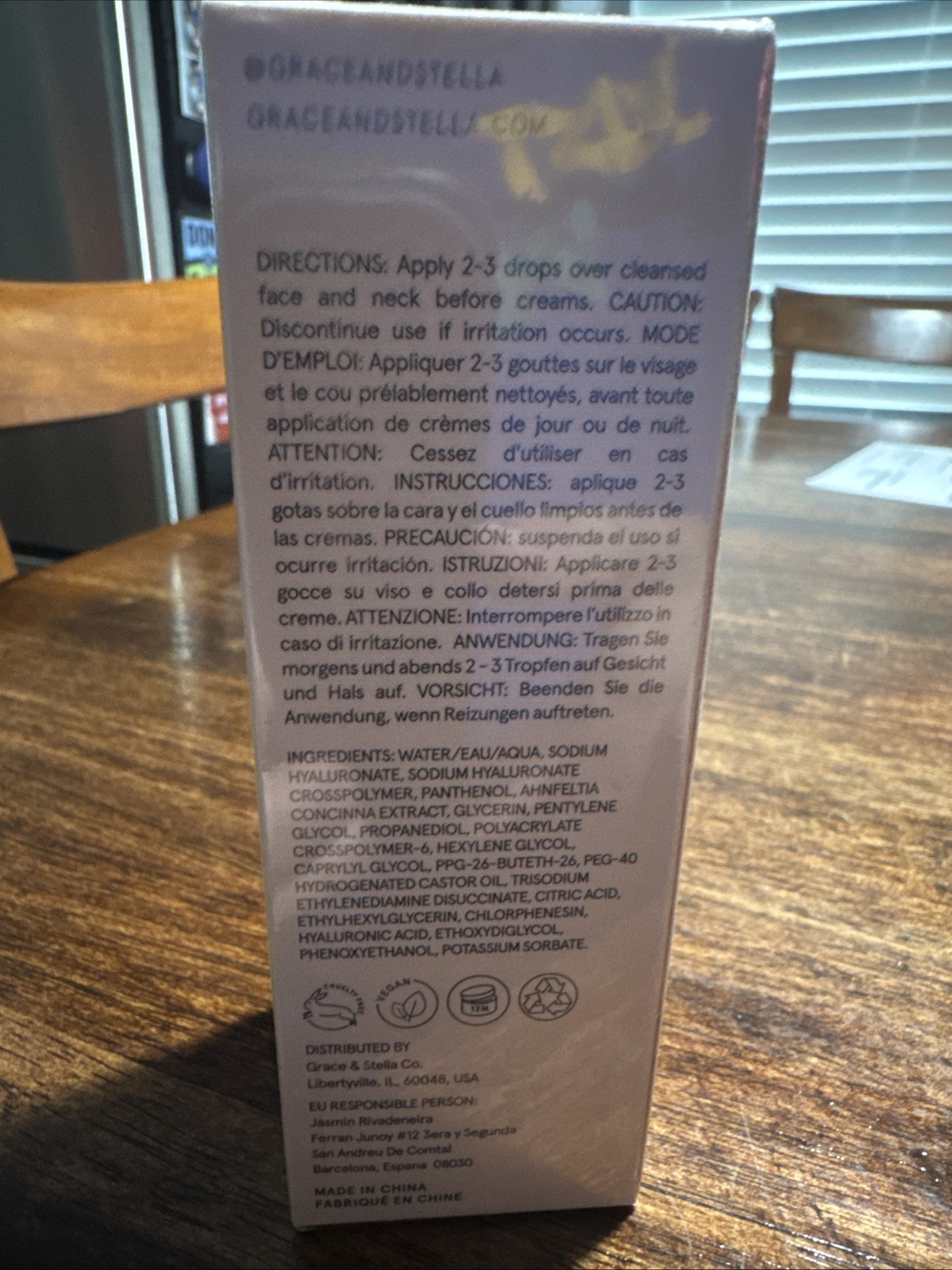 Grace & Stella Hyaluronic Acid Serum **FACTORY SEALED** 1.7 fl oz.