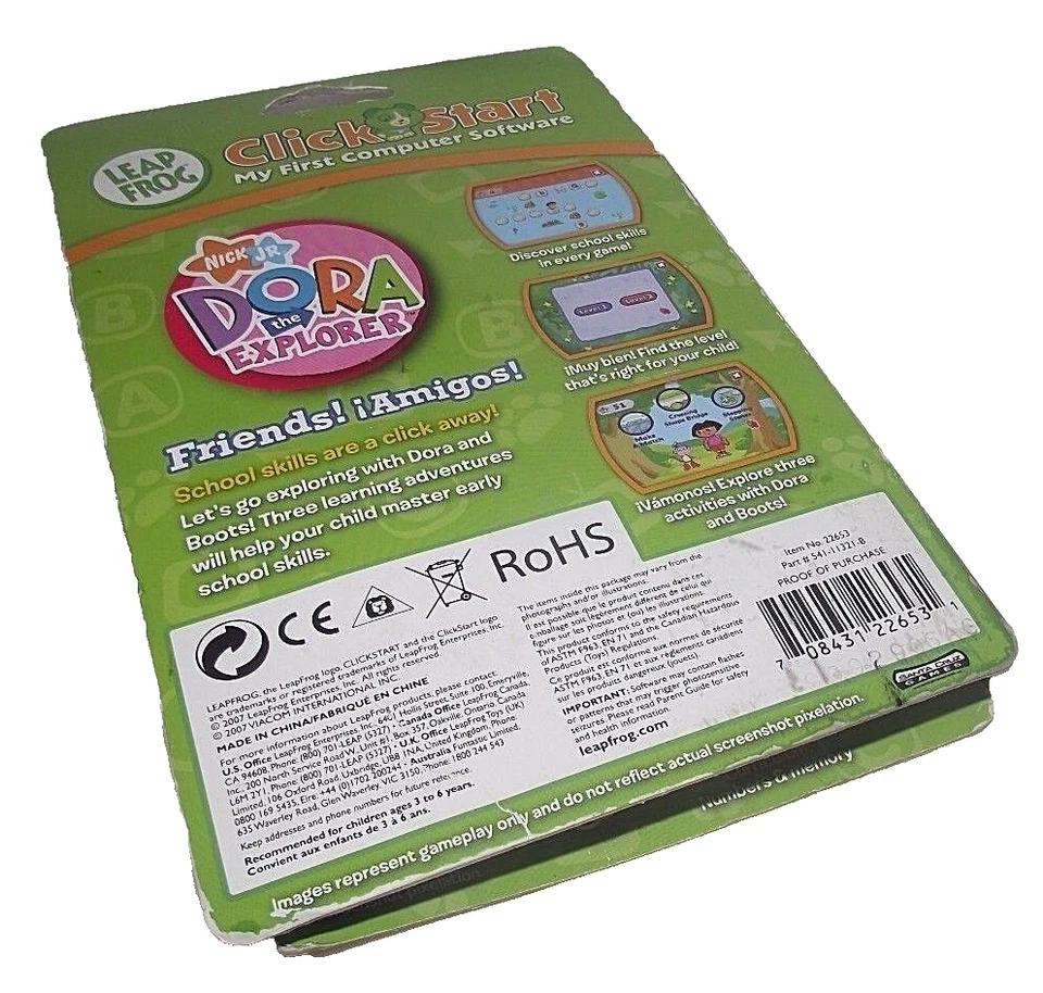 LeapFrog Dora Explorer Spanish Friends Amigos 3-6 Pre K Kindergarten Letters NEW - Image 2 of 3