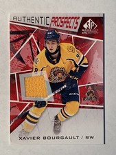 2021-22 UD SPGU Authentic Prospects Jersey XAVIER BOURGAULT Rookie Card# 42