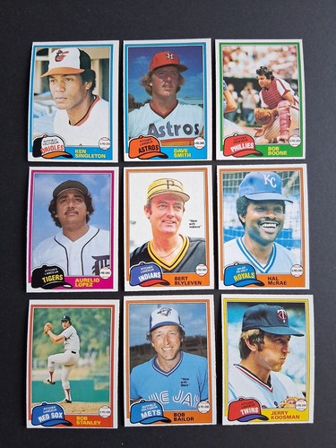 1981 OPC baseball U-pick to complete your set Gray backs #200- 374/EX+-MNT/READ - Picture 53 of 109