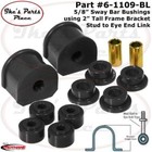 Prothane Rear Car & Truck Sway Bars, Links & Bushings Greasable