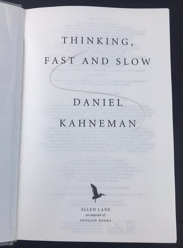 Thinking, Fast and Slow By Daniel Kahneman (Hardcover 2011) Psychology - Bild 5 von 9
