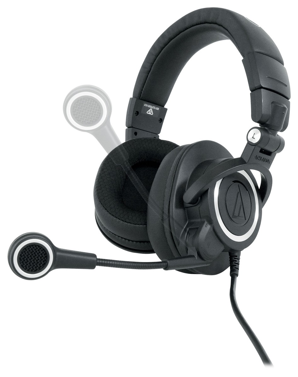 audio-technica ATH-M50xSTS-USB スタンド付き Audio-Technica ATH-M50XSTS-USB StreamSet Streaming Headset with