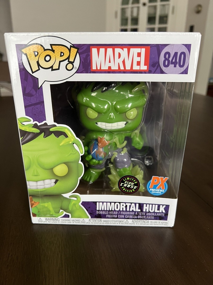 Funko Pop Marvel Immortal Hulk #840 Previews PX Glow GITD