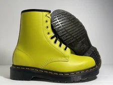 Doc Dr. Martens 1460 Smooth Leather Yellow Lace Up Boots Womens 6-12 US