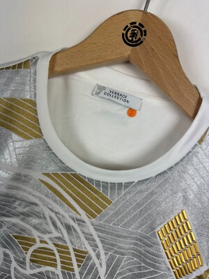 Authentic *CLG* Versace Collection V800683 Printed T Shirt S