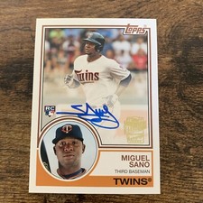 2016 Topps Archives Fan Favorites Autograph 1983 Miguel Sanó Rookie Auto RC